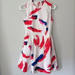 Gap V-neck White Dress Size 0